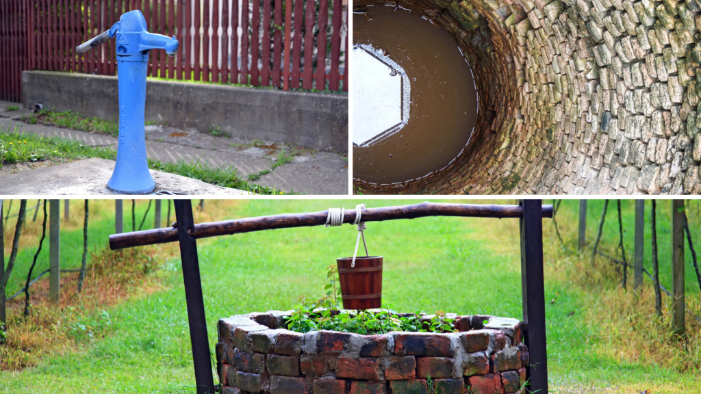 Well water collage